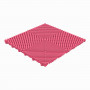 Balkontegel kunststof-open structuur-ronde ribben-Kleur: pink